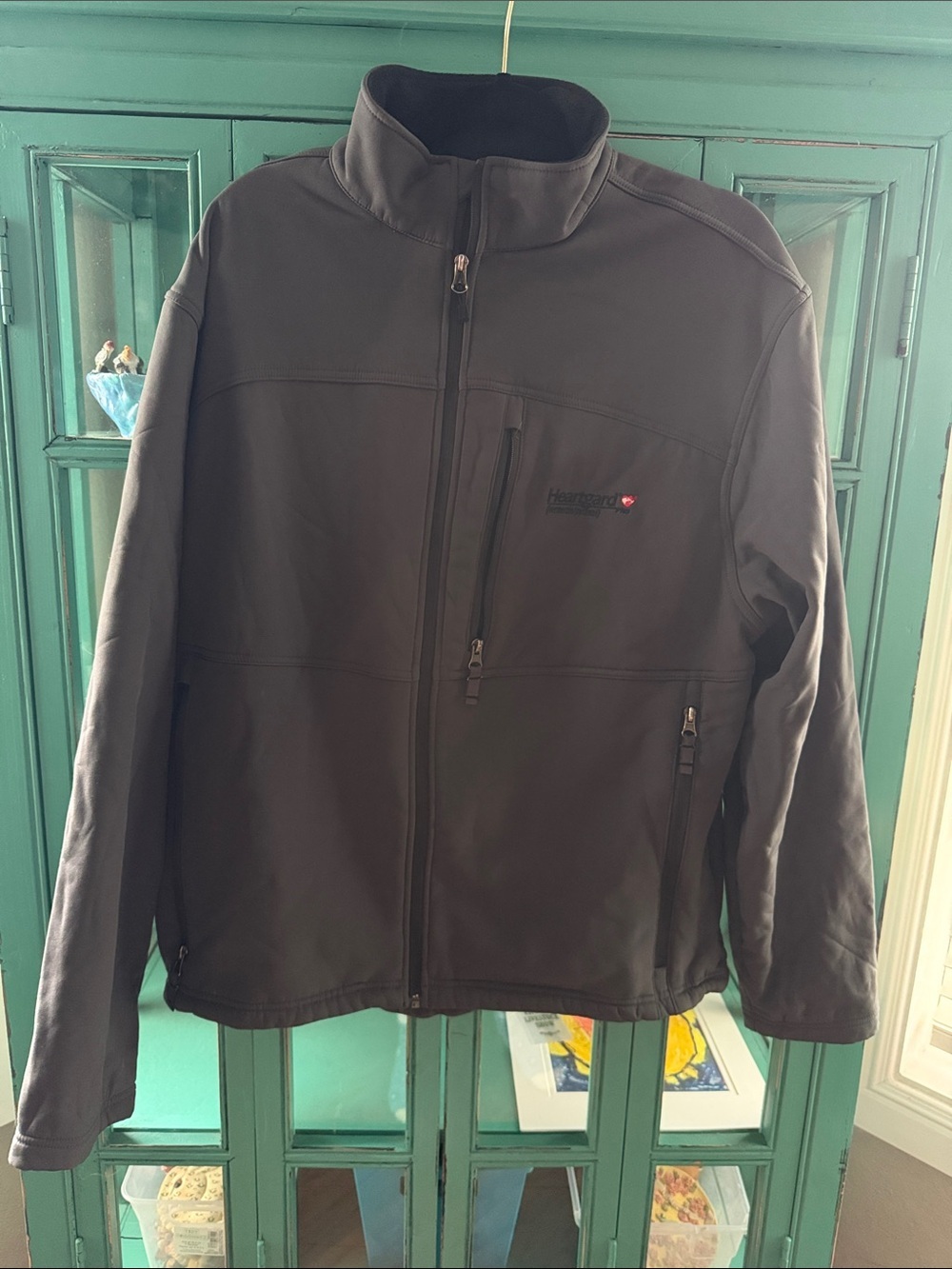 Fossa Heartguard Men's Black Softshell Jacket - Lightweight Zip Front